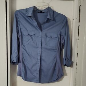 Blue Button-Up Shirt